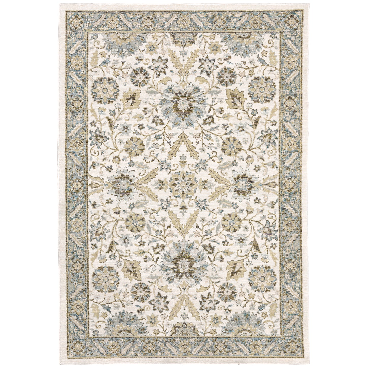 Andorra Stone Ivory Traditional Oriental Indoor Rug