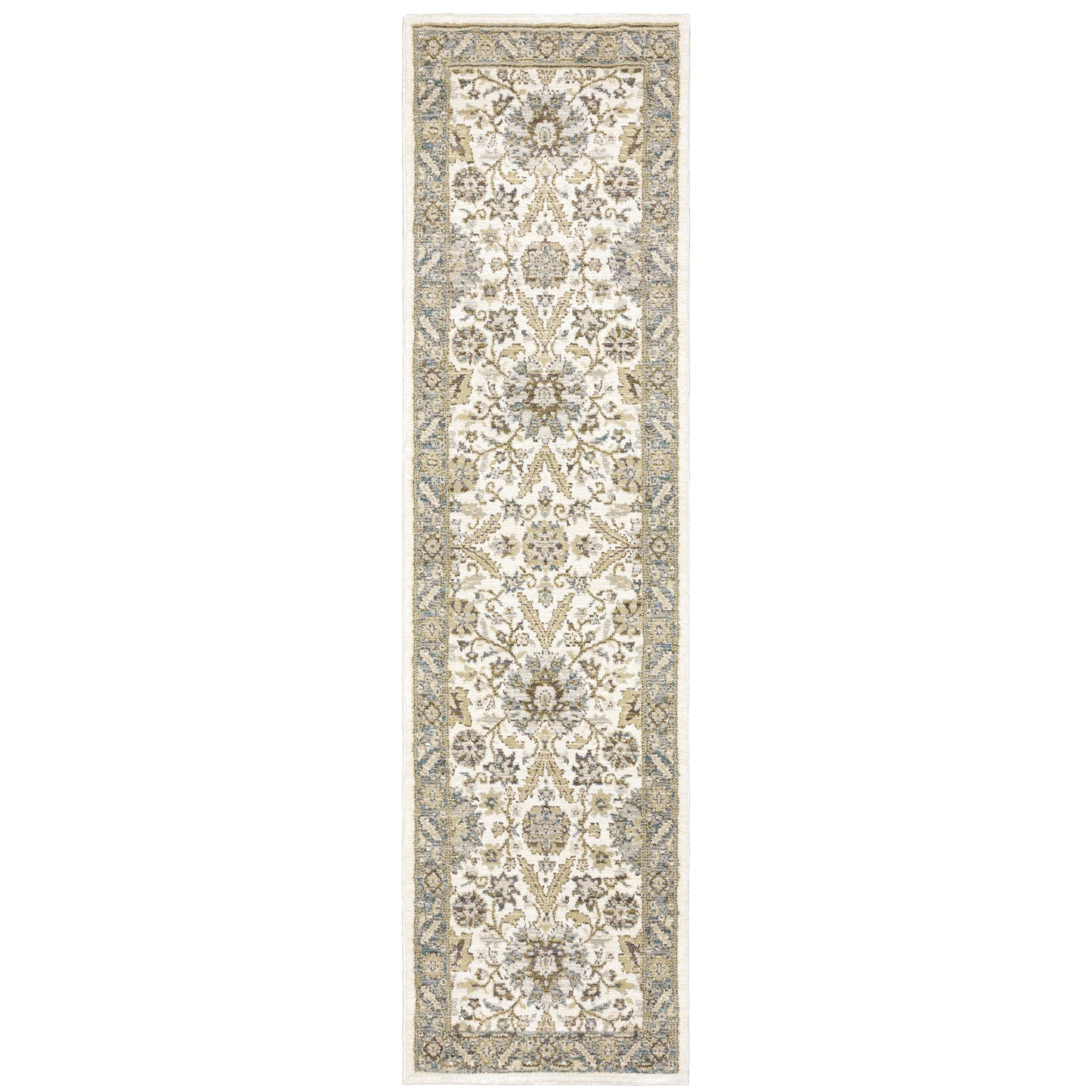 Andorra Stone Ivory Traditional Oriental Indoor Rug