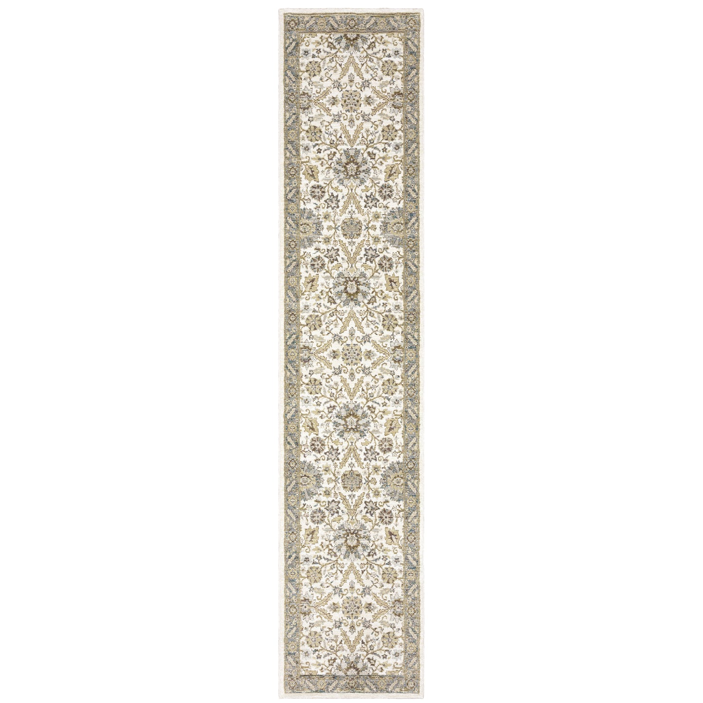 Andorra Stone Ivory Traditional Oriental Indoor Rug