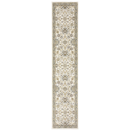 Andorra Stone Ivory Traditional Oriental Indoor Rug