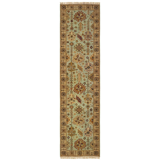 Angora Blue Ivory Traditional Oriental Indoor Rug