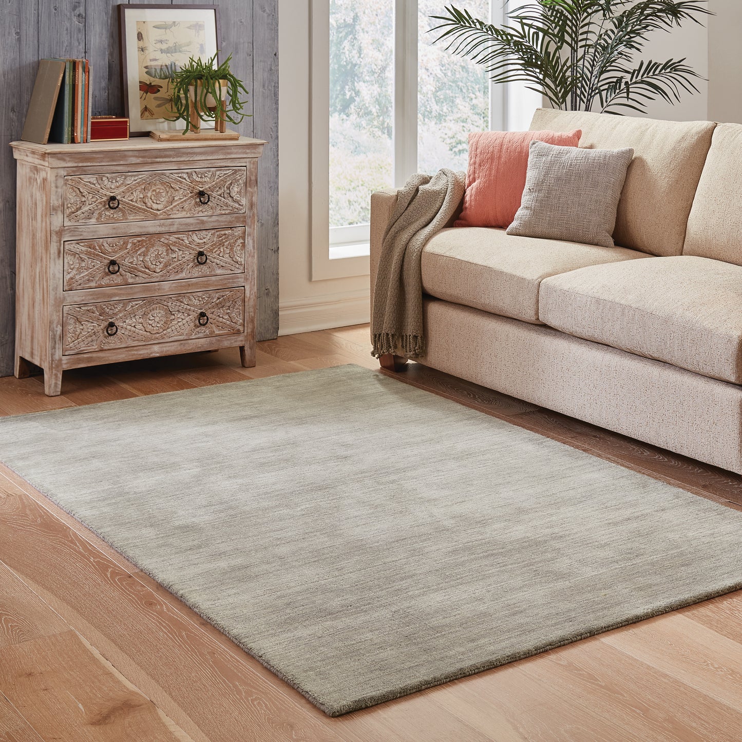 Aniston Grey  Modern & Contemporary Solid Indoor Rug