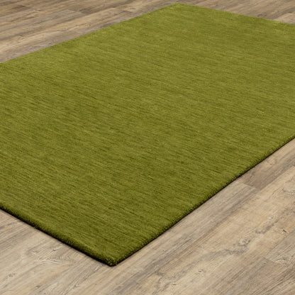 Aniston II Olive Green Casual Solid Indoor Rug