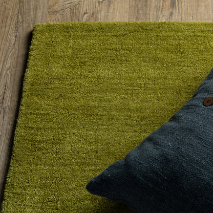 Aniston II Olive Green Casual Solid Indoor Rug