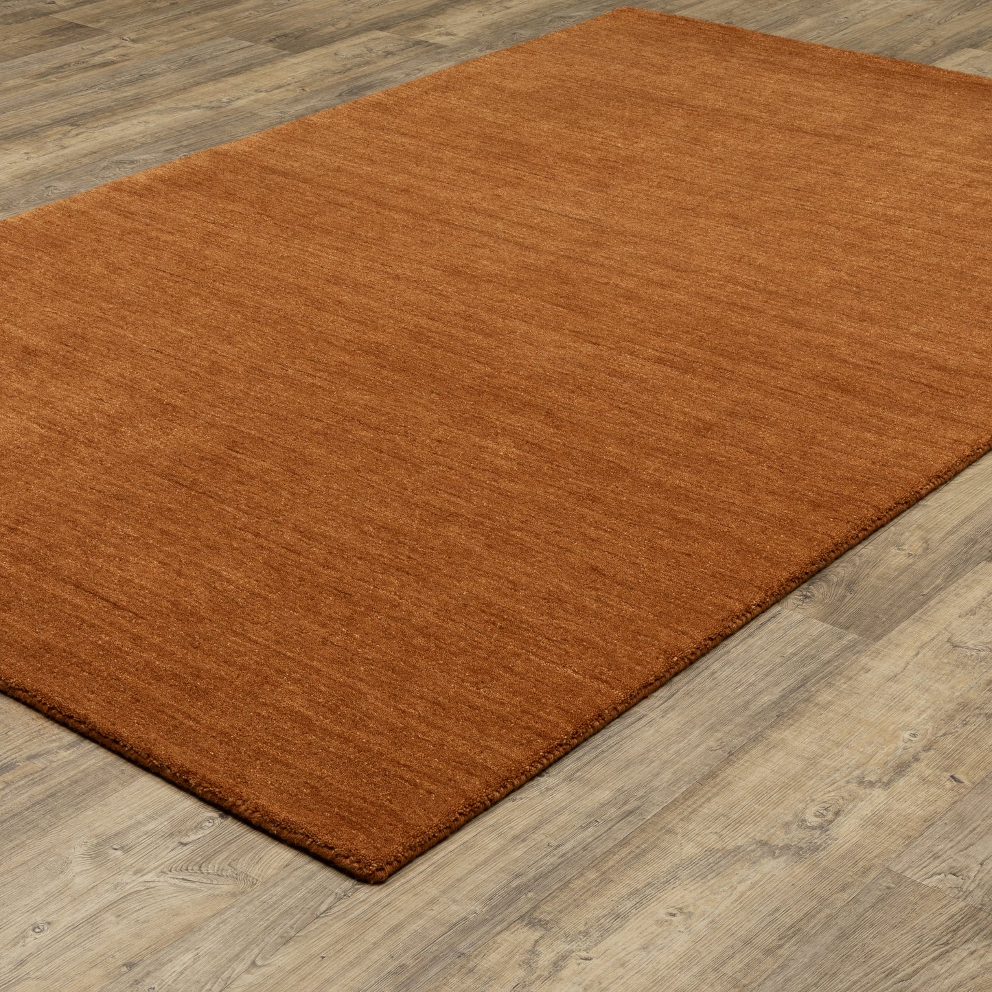 Aniston II Rust Rust Casual Solid Indoor Rug