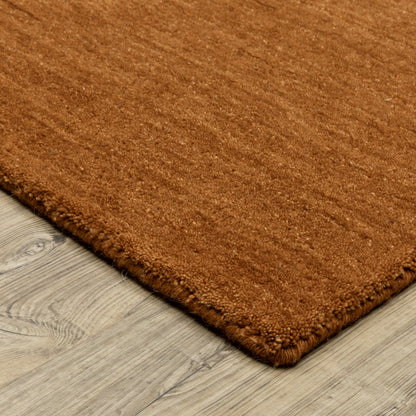 Aniston II Rust Rust Casual Solid Indoor Rug