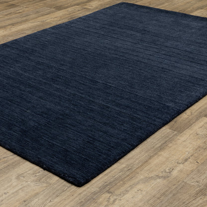 Aniston II Navy Blue Casual Solid Indoor Rug