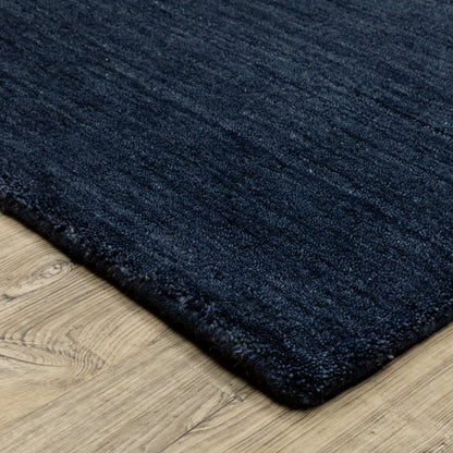 Aniston II Navy Blue Casual Solid Indoor Rug