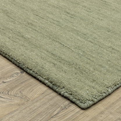 Aniston II Sage Green Casual Solid Indoor Rug