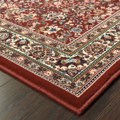 Ariana Red Ivory Traditional Oriental Indoor Rug