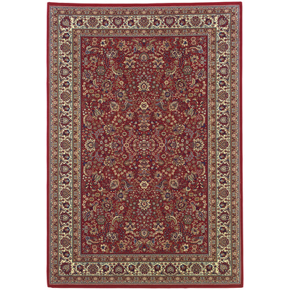 Ariana Red Ivory Traditional Oriental Indoor Rug