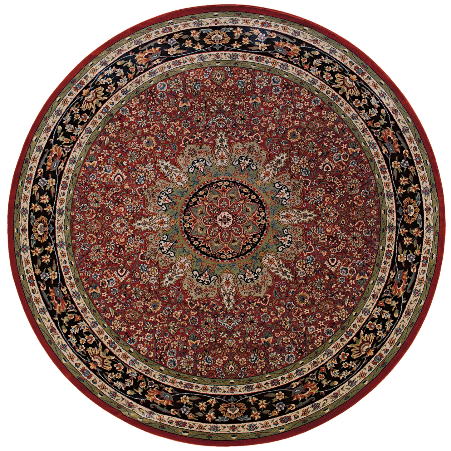 Ariana Red Blue Traditional Oriental Indoor Rug