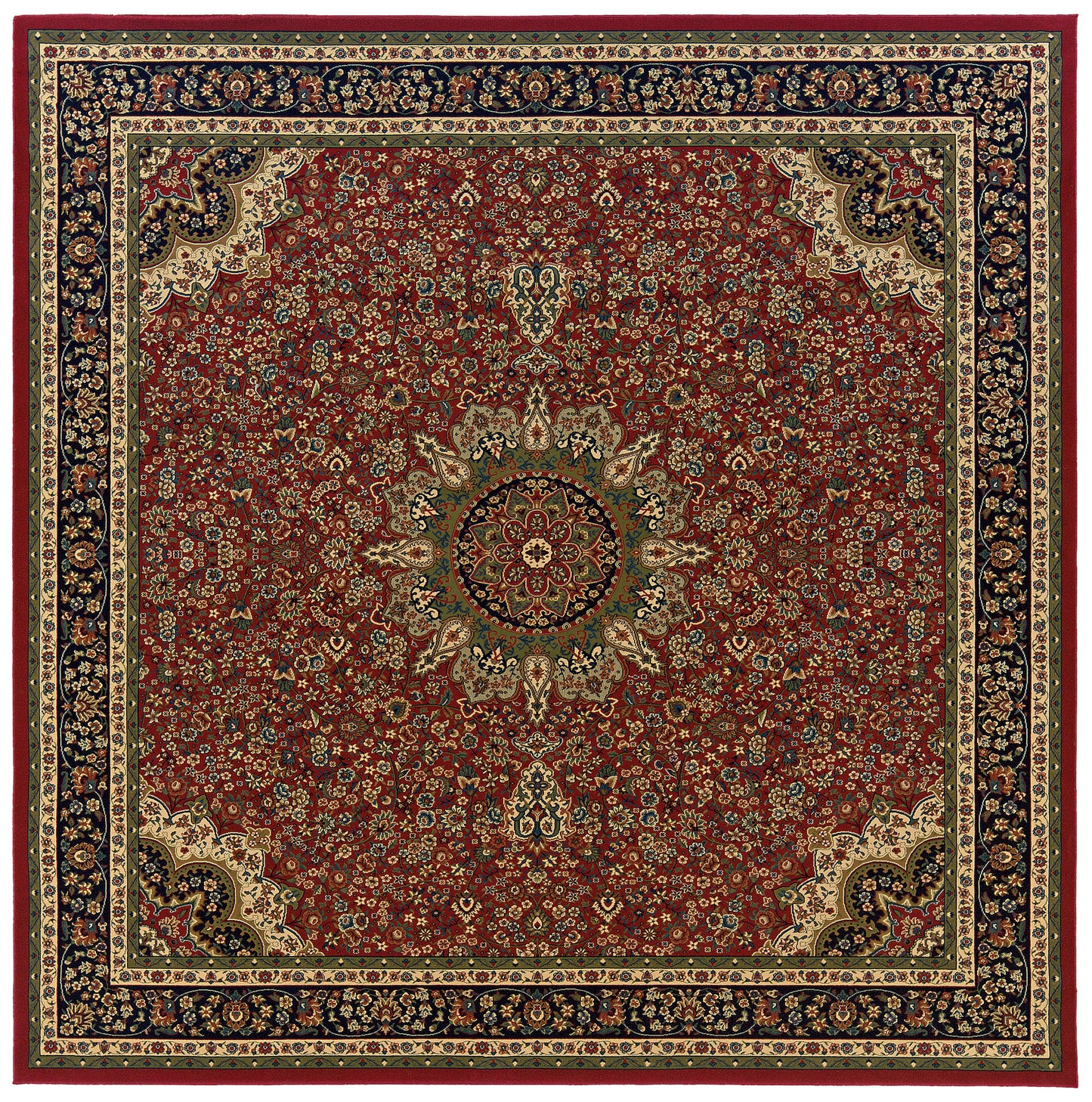 Ariana Red Blue Traditional Oriental Indoor Rug