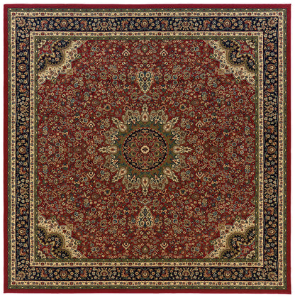 Ariana Red Blue Traditional Oriental Indoor Rug