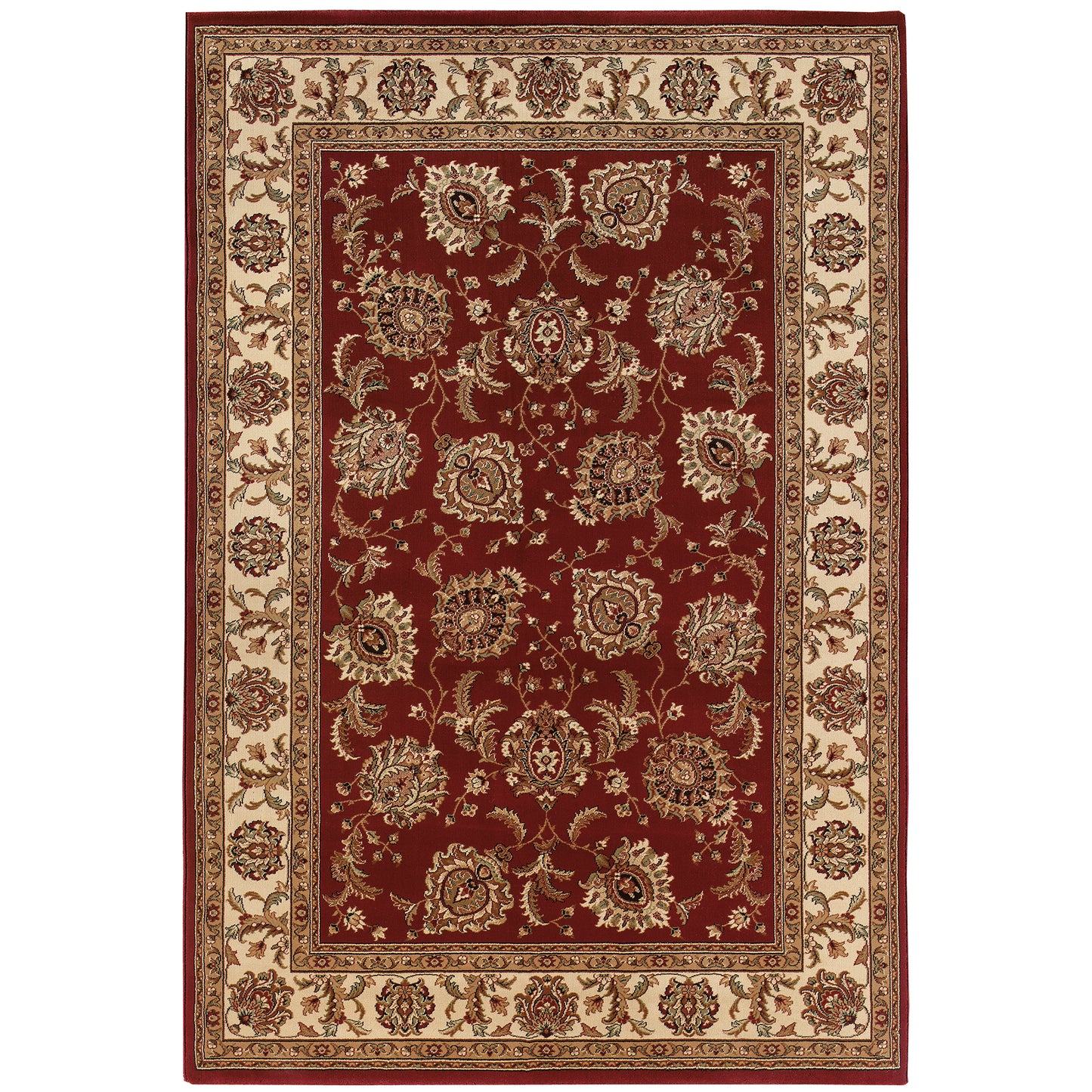 Ariana Red Ivory Traditional Oriental Indoor Rug