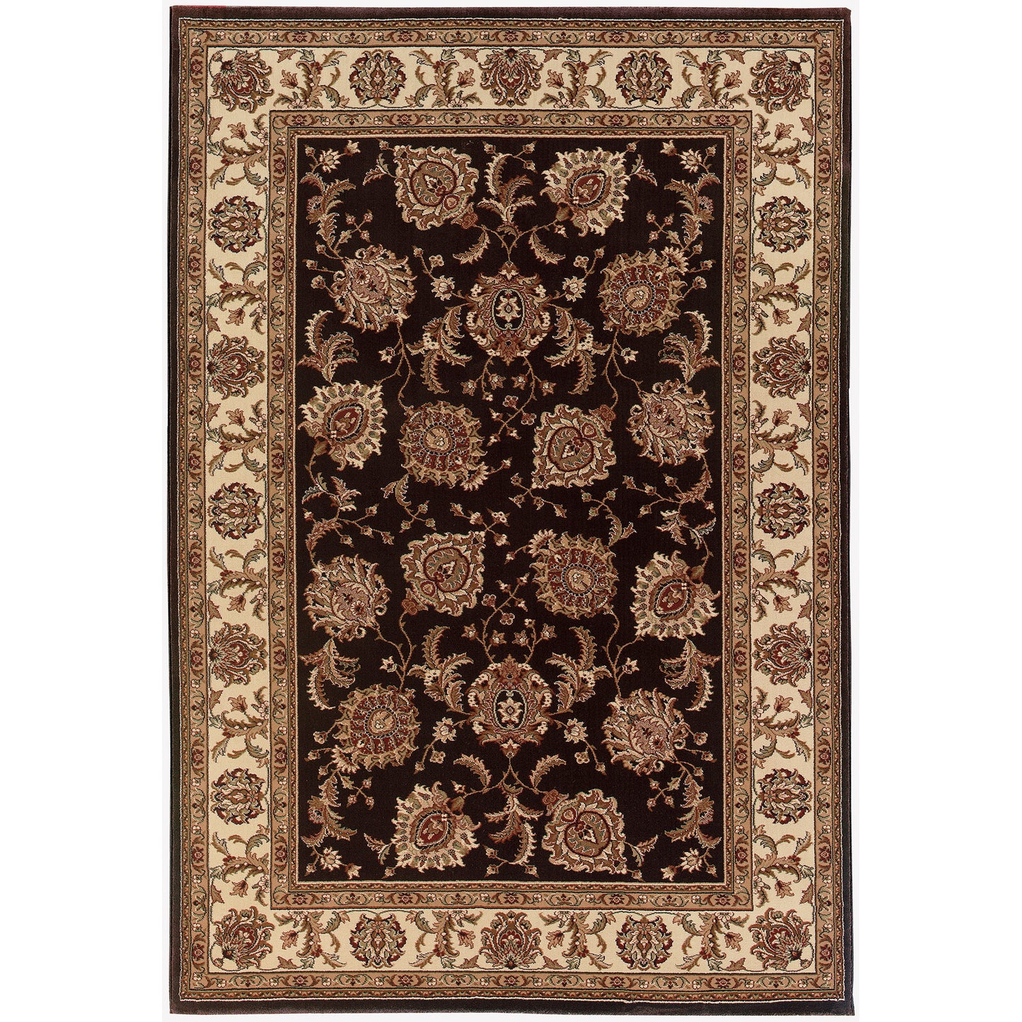 Ariana Brown Ivory Traditional Oriental Indoor Rug