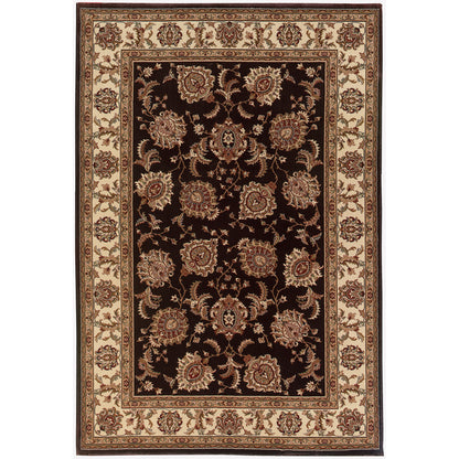 Ariana Brown Ivory Traditional Oriental Indoor Rug