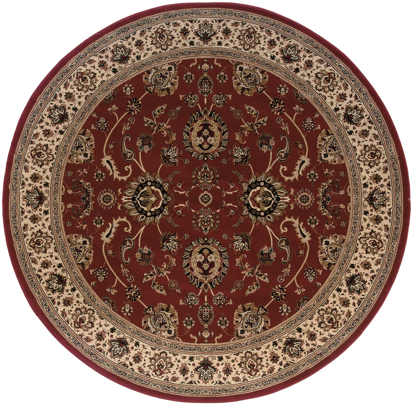 Ariana Red Ivory Traditional Oriental Indoor Rug