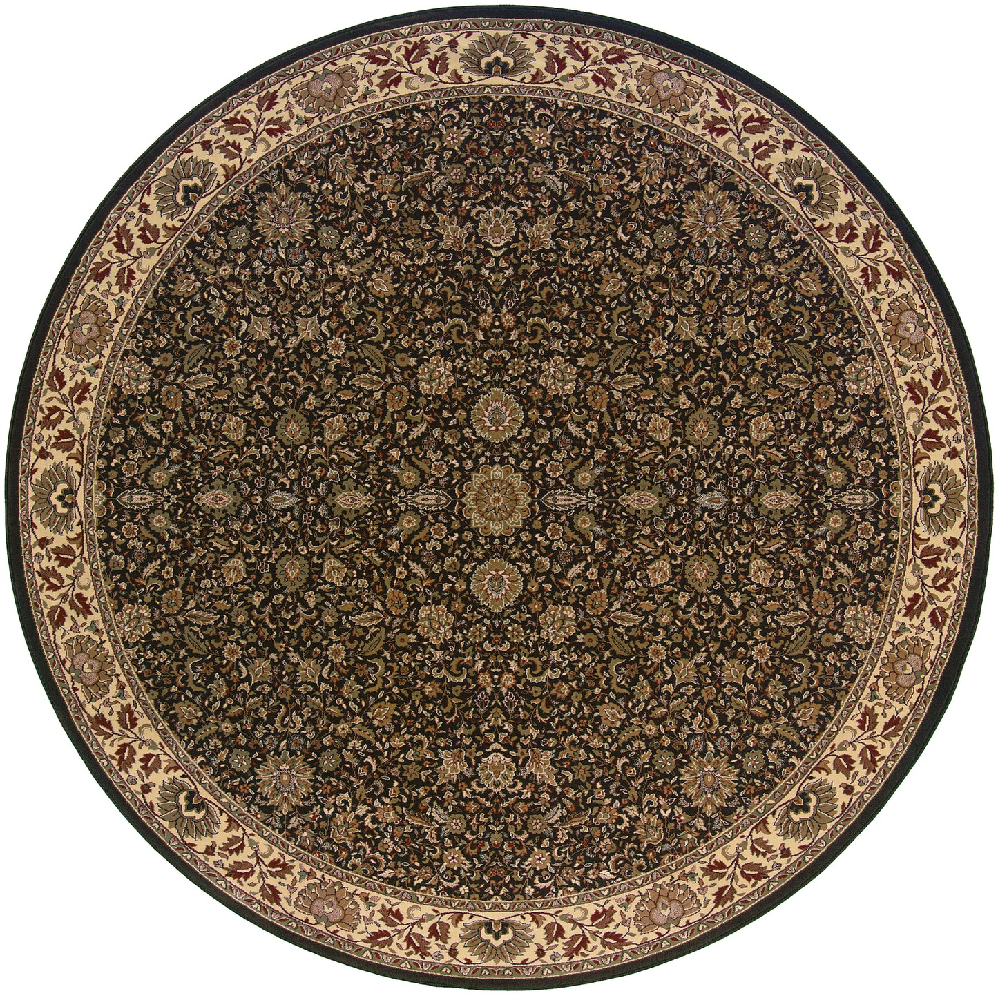 Ariana Brown Ivory Traditional Oriental Indoor Rug