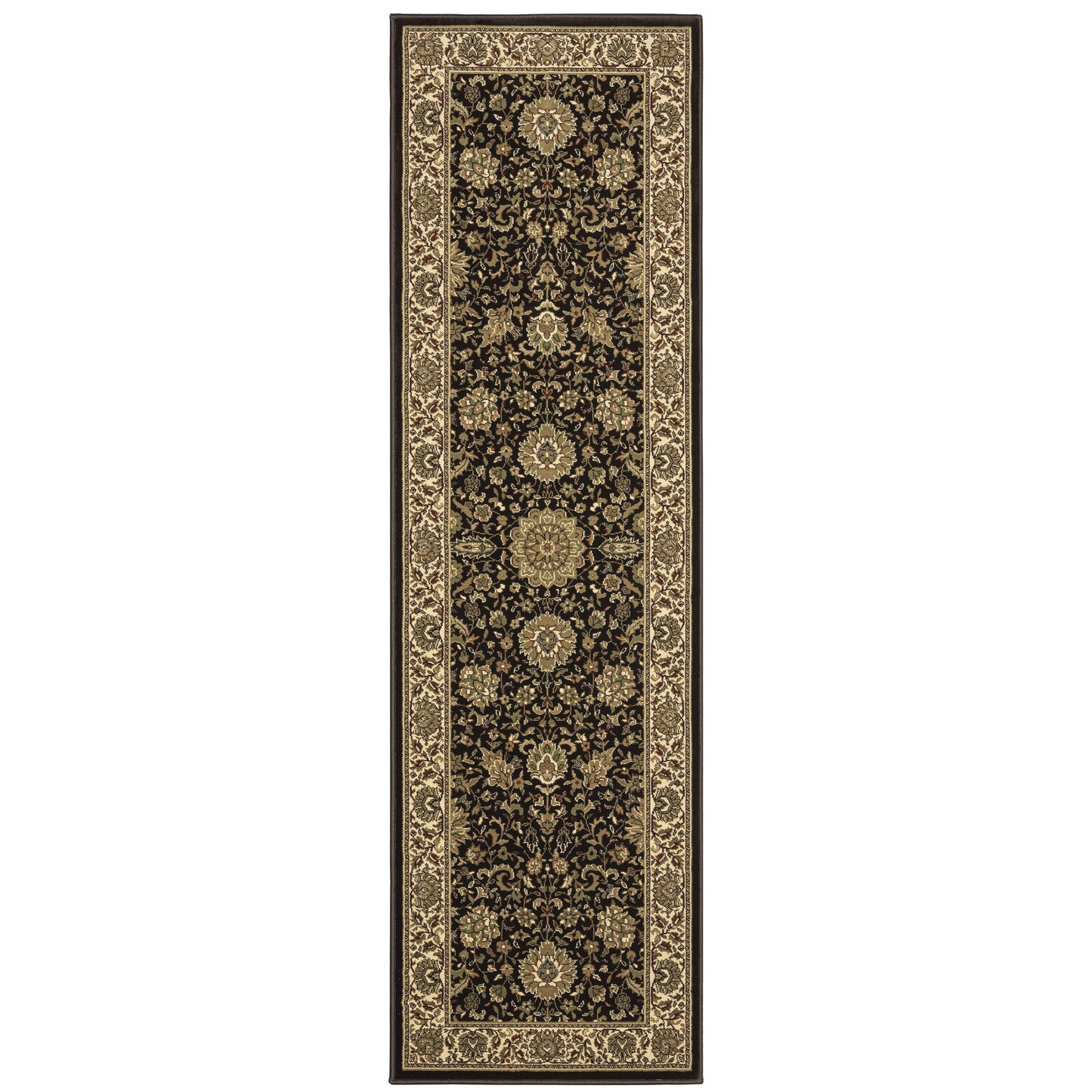 Ariana Brown Ivory Traditional Oriental Indoor Rug