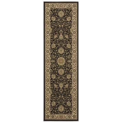 Ariana Brown Ivory Traditional Oriental Indoor Rug