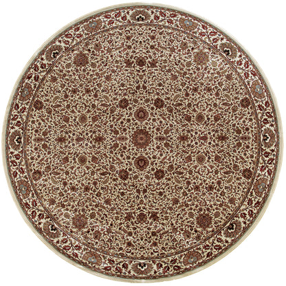 Ariana Ivory Green Traditional Oriental Indoor Rug