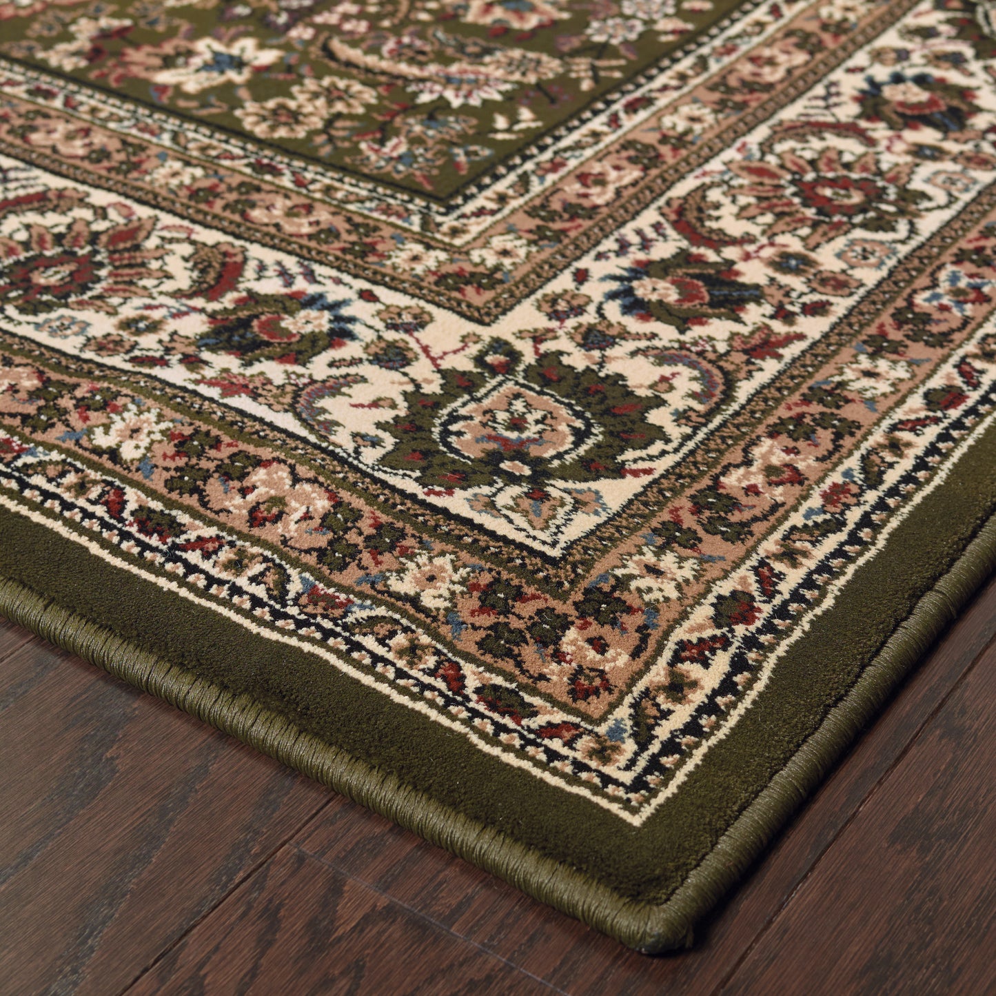 Ariana Green Ivory Traditional Oriental Indoor Rug