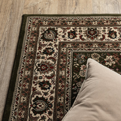 Ariana Green Ivory Traditional Oriental Indoor Rug