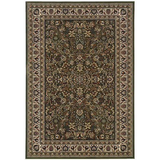 Ariana Green Ivory Traditional Oriental Indoor Rug