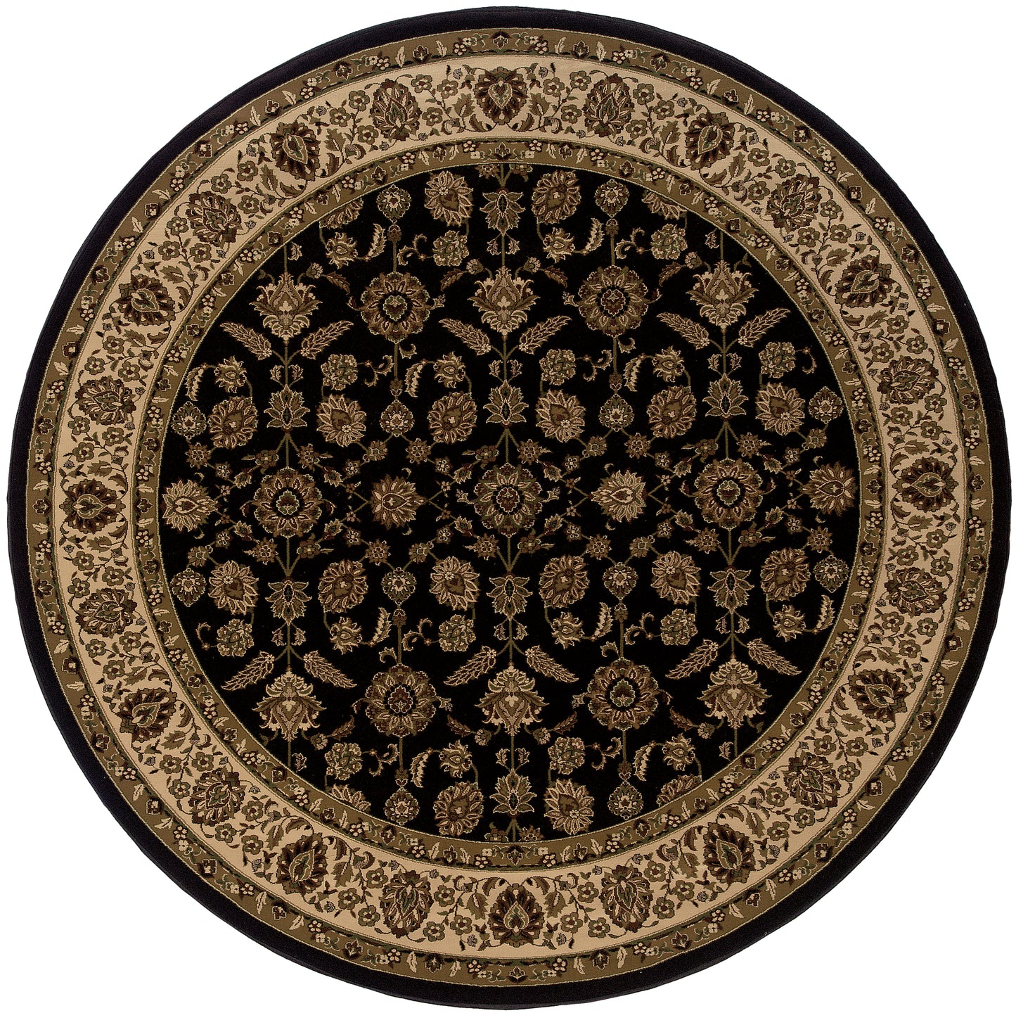 Ariana Brown Ivory Traditional Oriental Indoor Rug