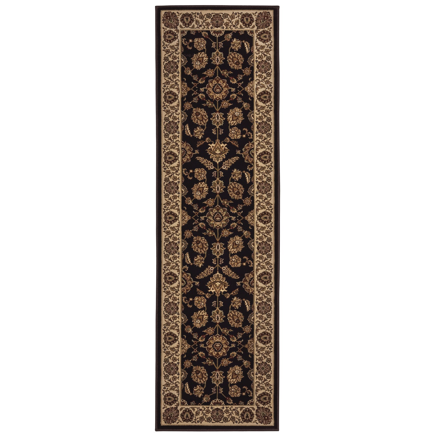 Ariana Brown Ivory Traditional Oriental Indoor Rug