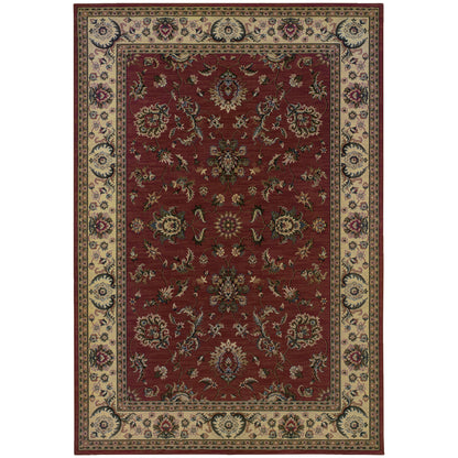 Ariana Red Ivory Traditional Oriental Indoor Rug