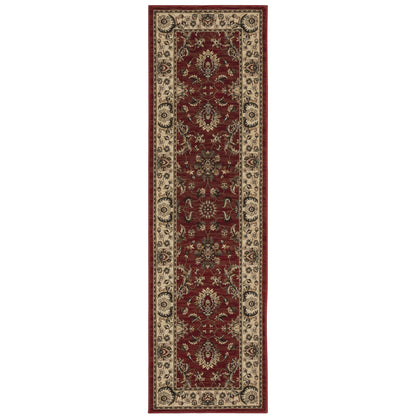 Ariana Red Ivory Traditional Oriental Indoor Rug