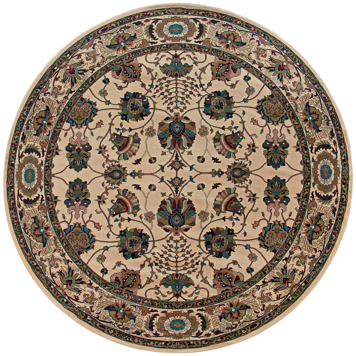 Ariana Ivory Red Traditional Floral Indoor Rug