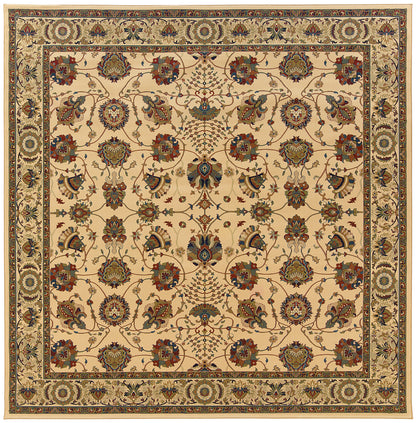 Ariana Ivory Red Traditional Floral Indoor Rug