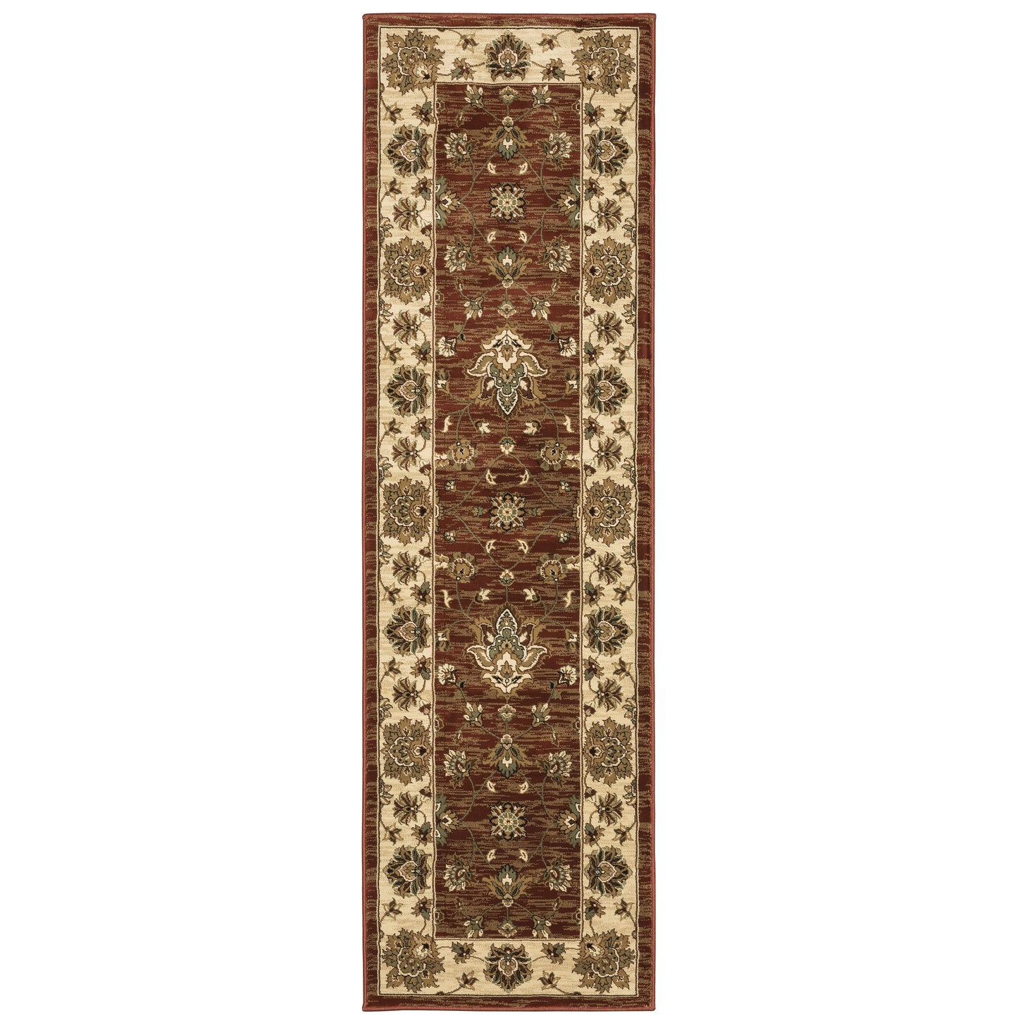 Ariana Red Ivory Traditional Floral Indoor Rug