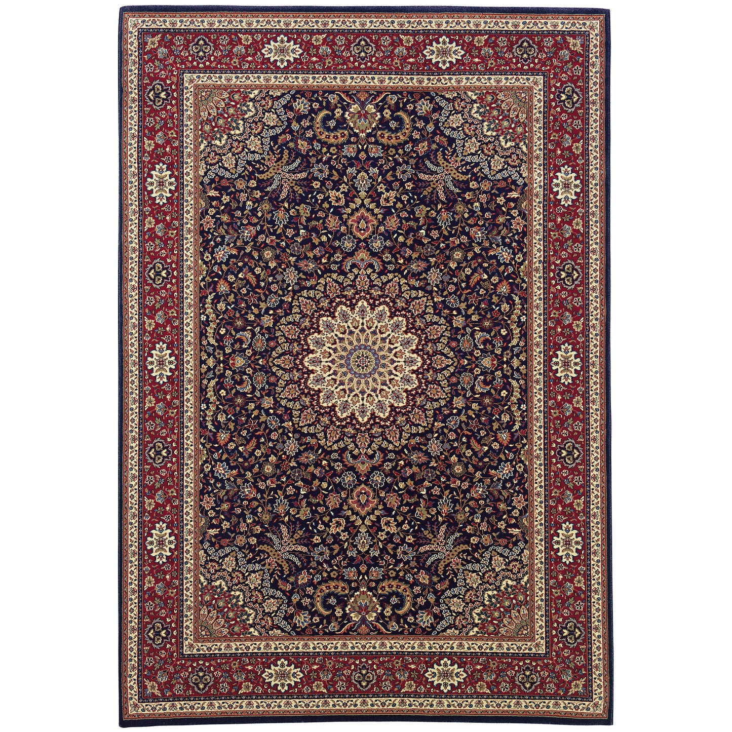 Ariana Blue Red Traditional Oriental Indoor Rug