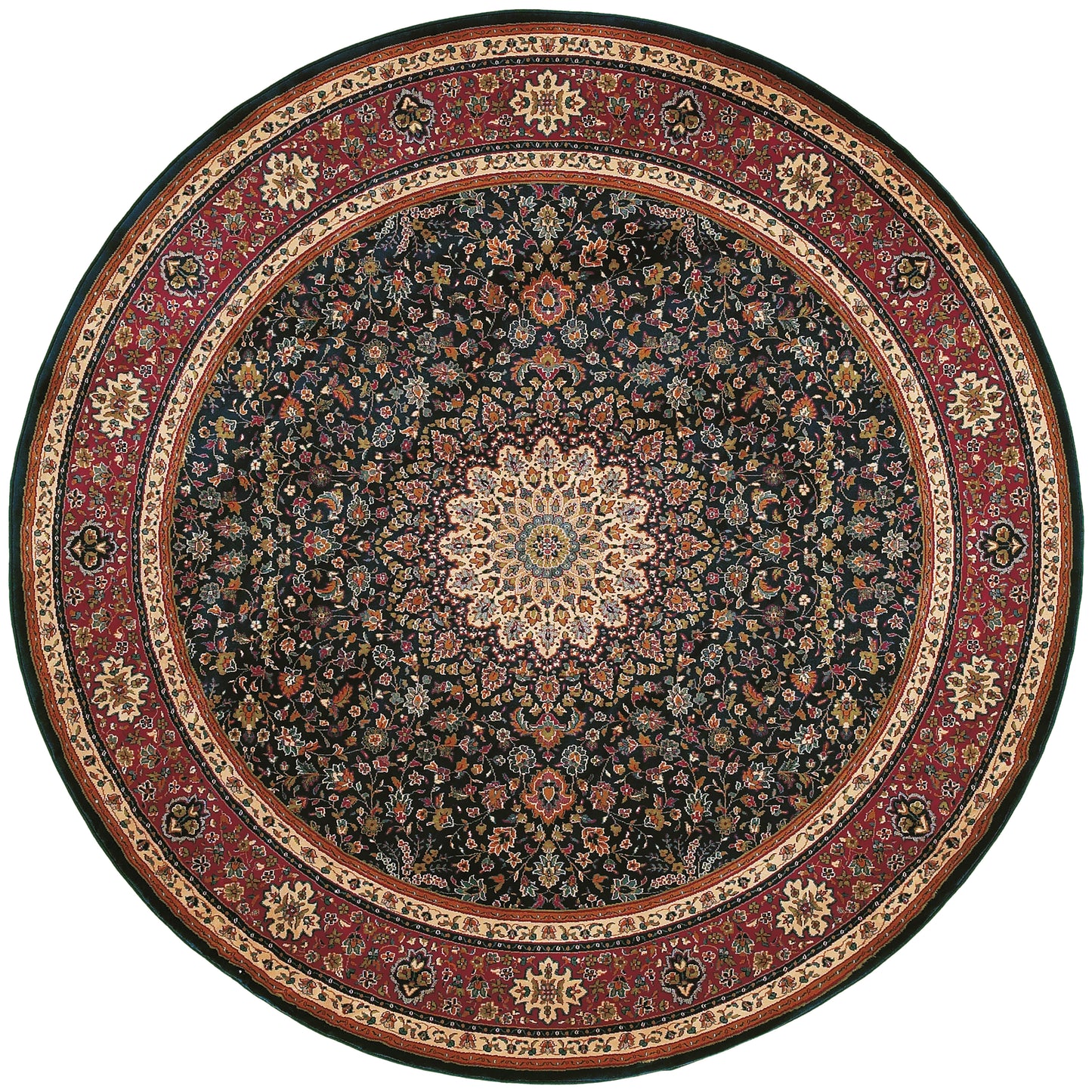 Ariana Blue Red Traditional Oriental Indoor Rug