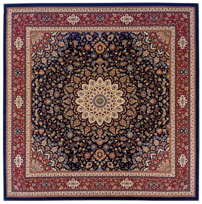 Ariana Blue Red Traditional Oriental Indoor Rug