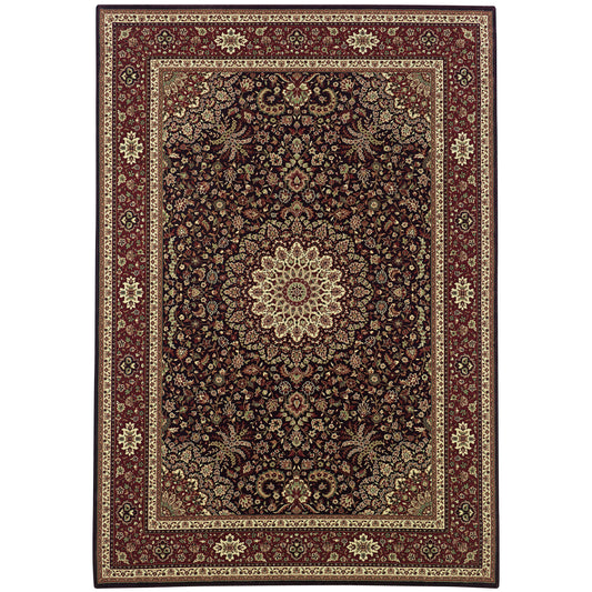 Ariana Brown Red Traditional Oriental Indoor Rug