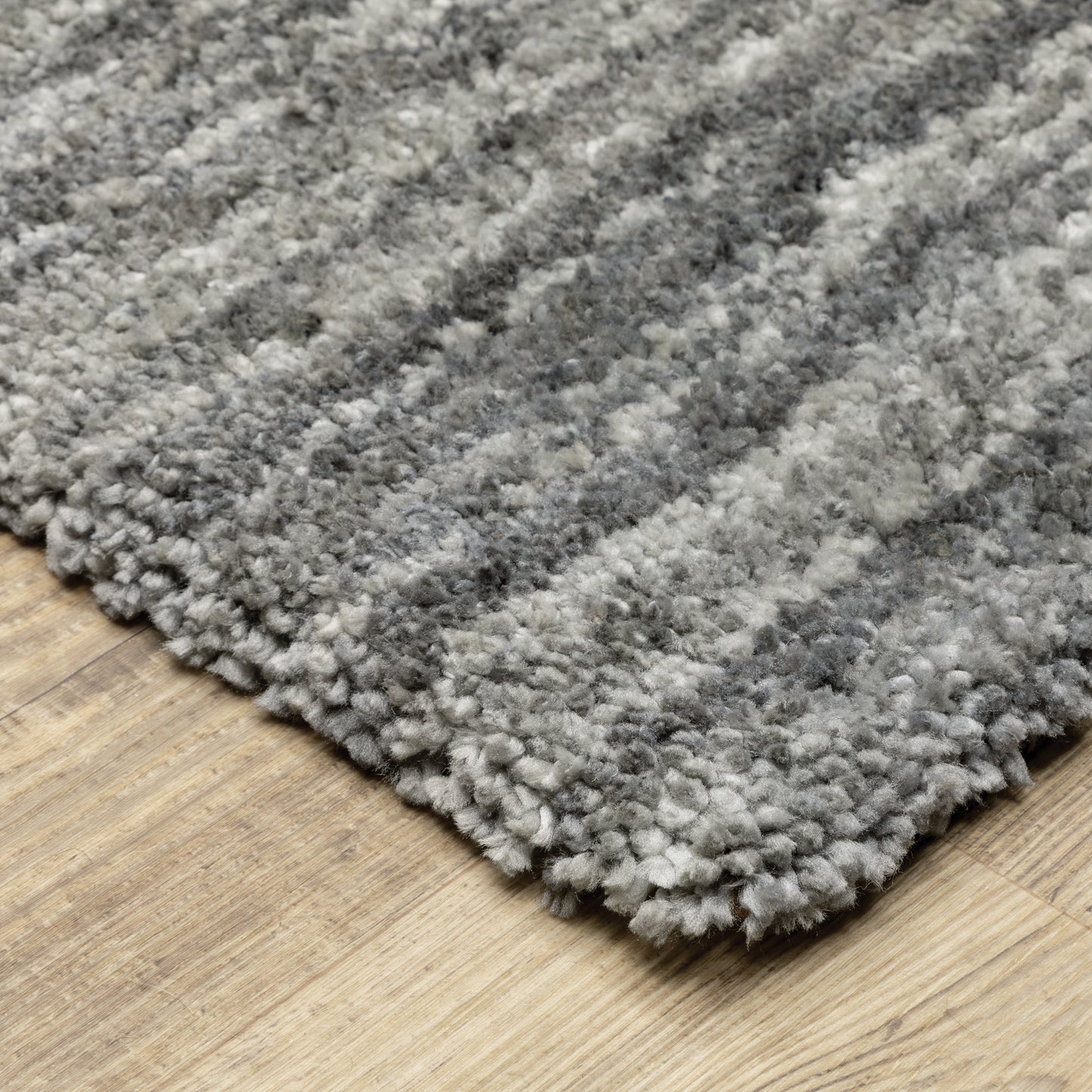 Aspen Grey  Shag Solid Indoor Rug