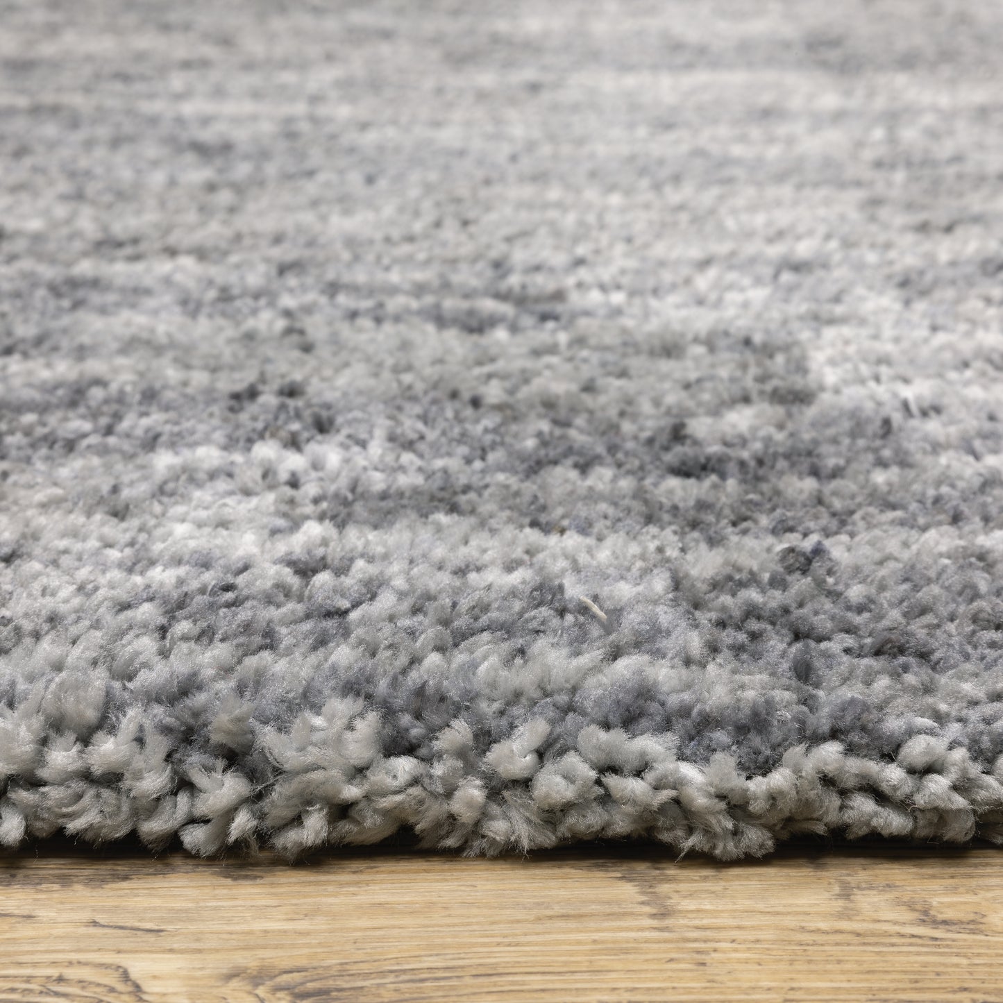 Aspen Grey  Shag Solid Indoor Rug