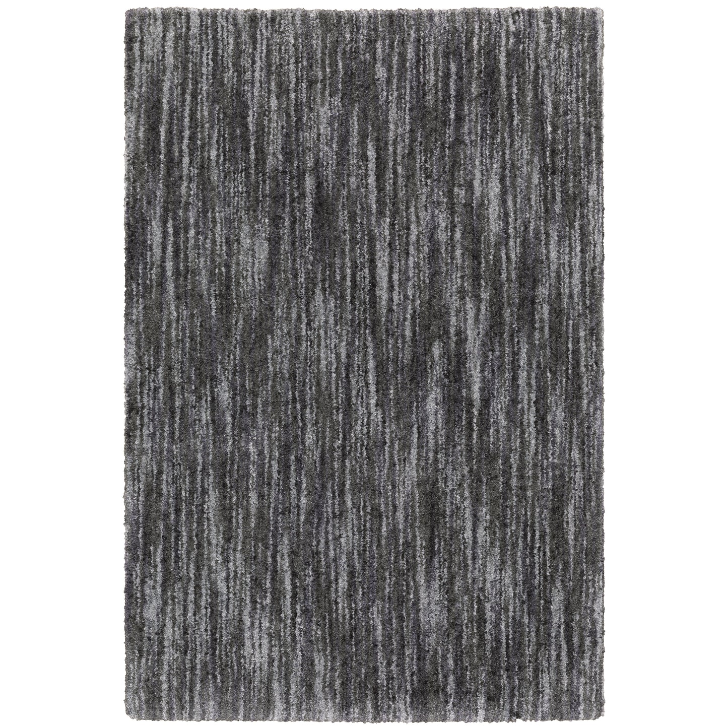 Aspen Charcoal  Shag Solid Indoor Rug