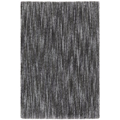 Aspen Charcoal  Shag Solid Indoor Rug