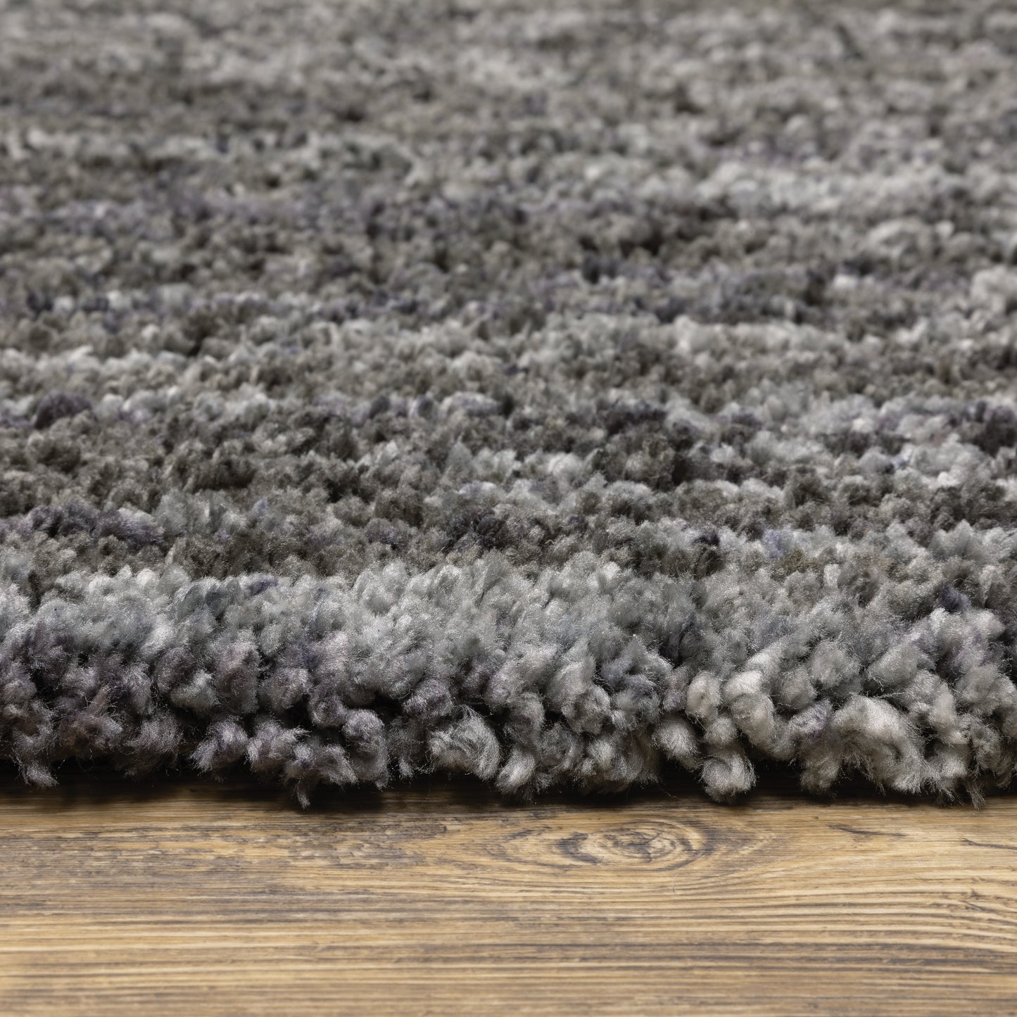 Aspen Charcoal  Shag Solid Indoor Rug