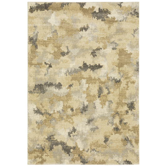 Astor Beige Gold Modern & Contemporary Abstract Indoor Rug