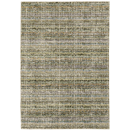 Atlas Green Multi Modern & Contemporary Abstract Indoor Rug