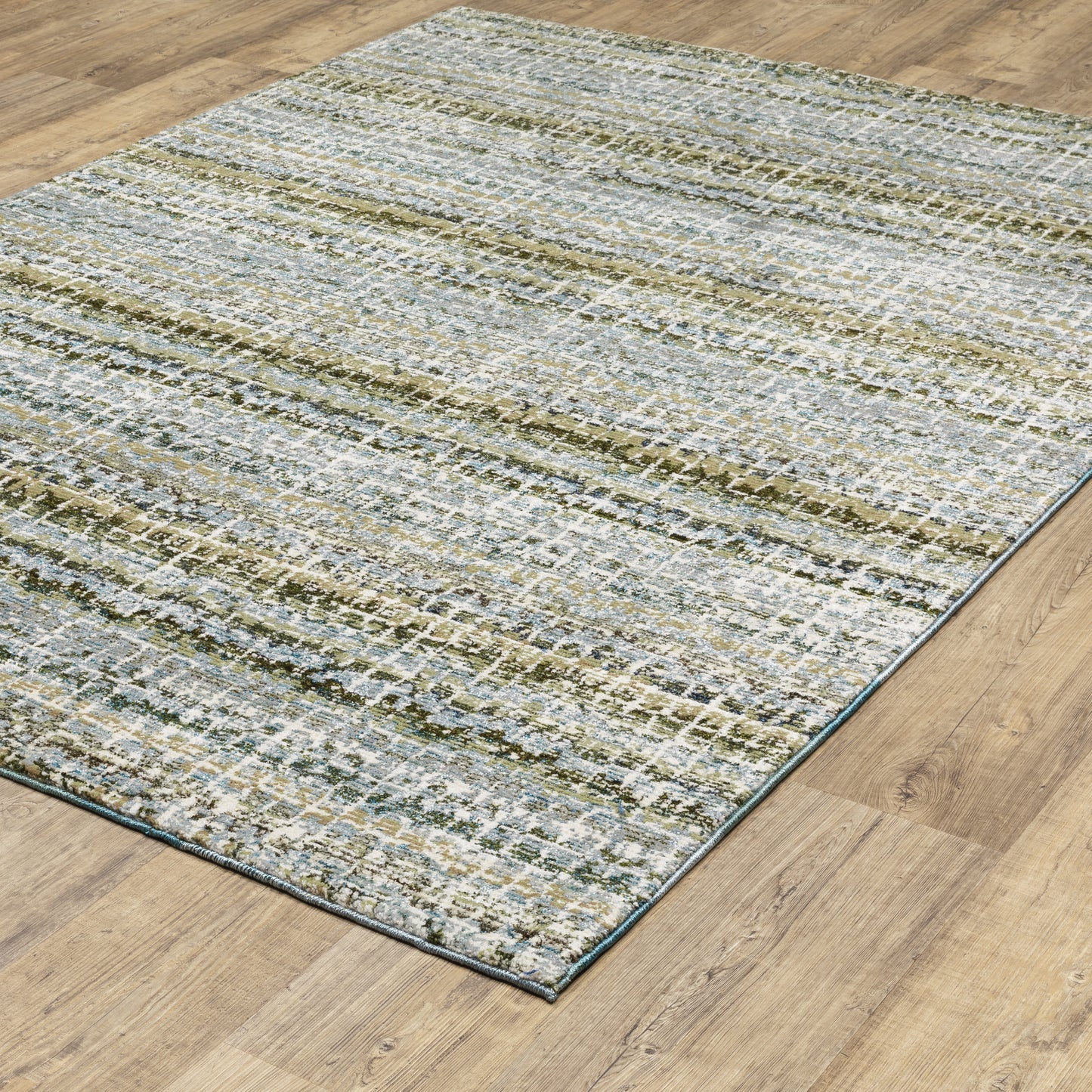 Atlas Blue Green Modern & Contemporary Abstract Indoor Rug