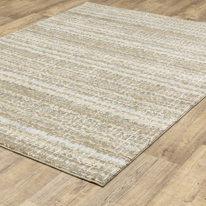 Atlas Ivory Grey Modern & Contemporary Abstract Indoor Rug