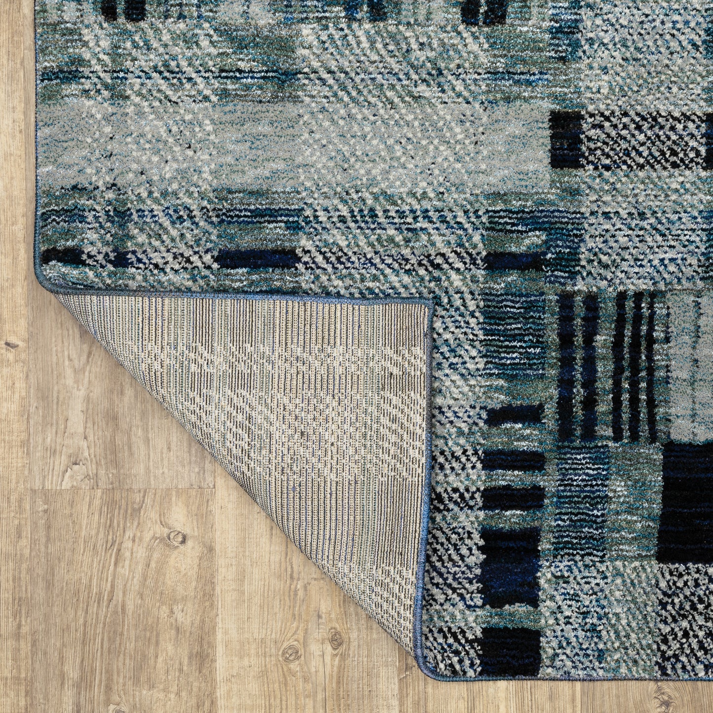 Atlas Blue  Modern & Contemporary Geometric Indoor Rug